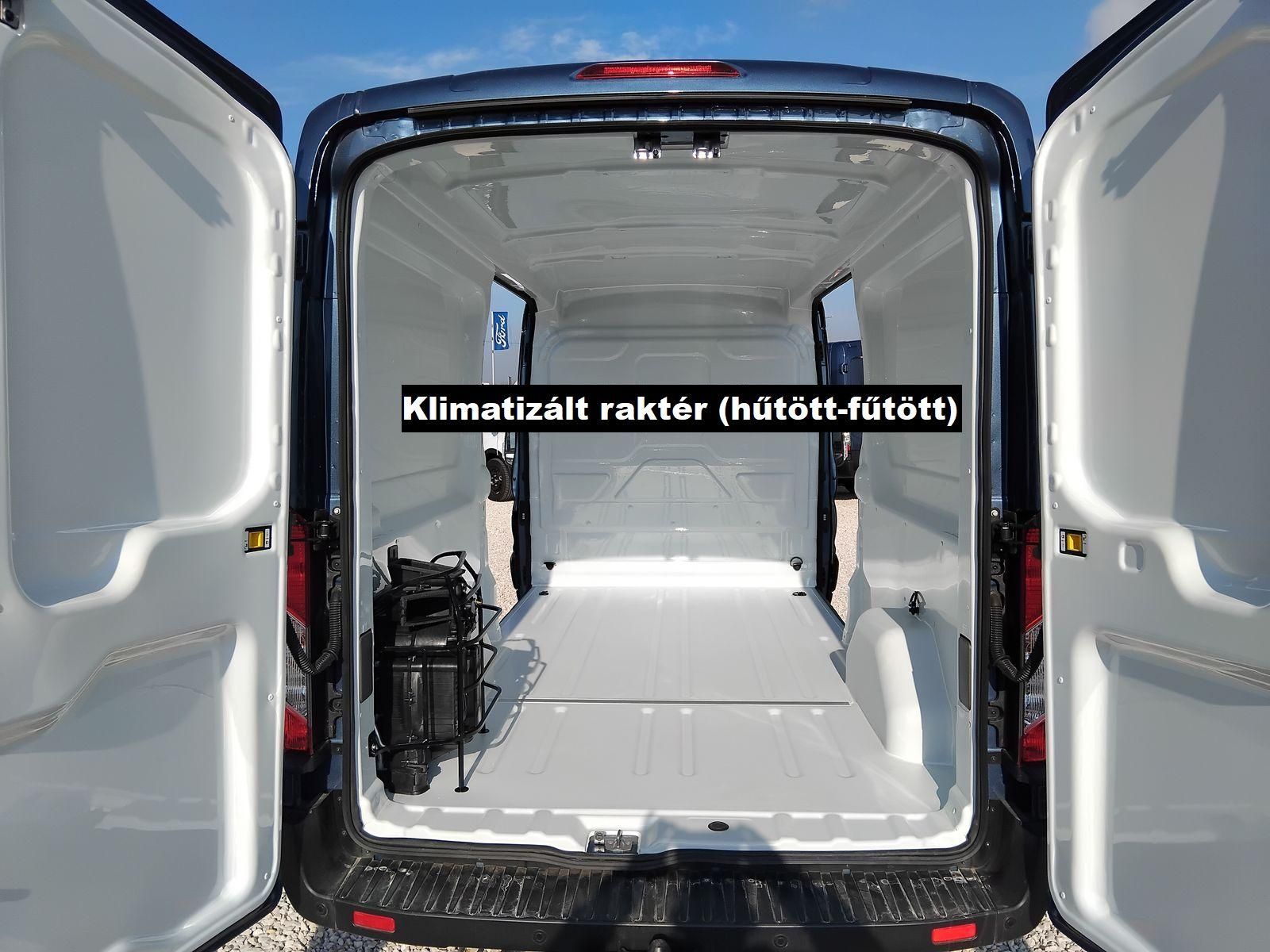 FORD TRANSIT 2.0 TDCi 350 MWB Trail készletről KLÍMATIZÁLT RAKTÉR (hűtés+fűtés). diffizárral