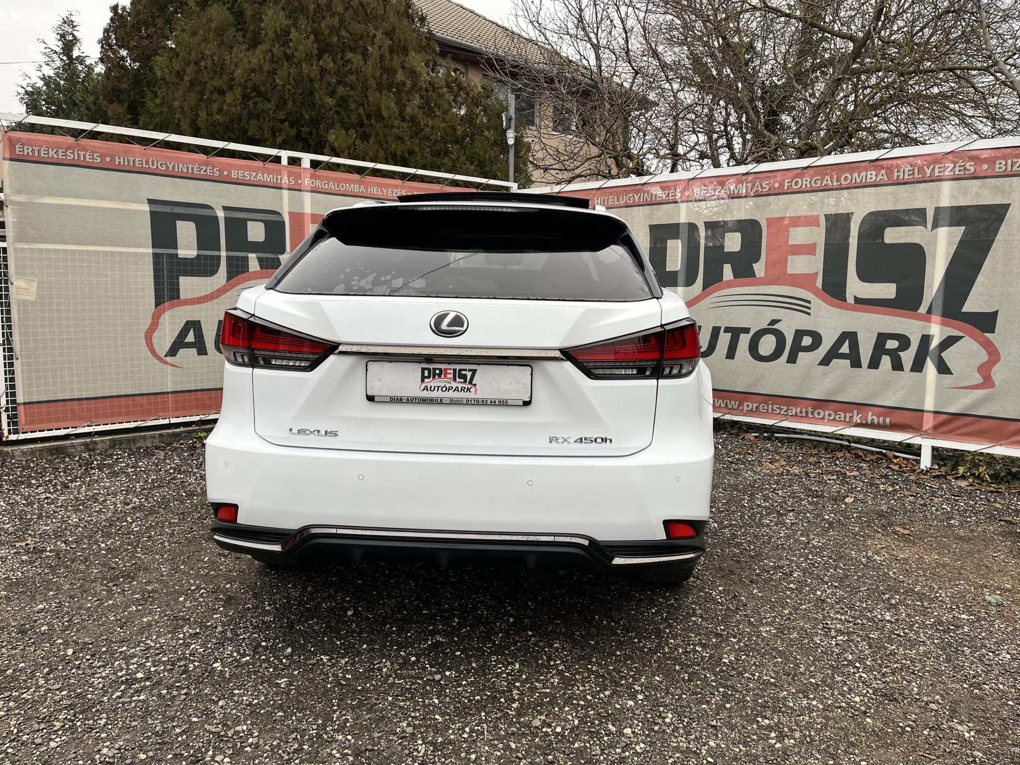 LEXUS RX 450h F Sport e-CVT Panoráma. bőr. el.ülés. vezetett sz.könyv