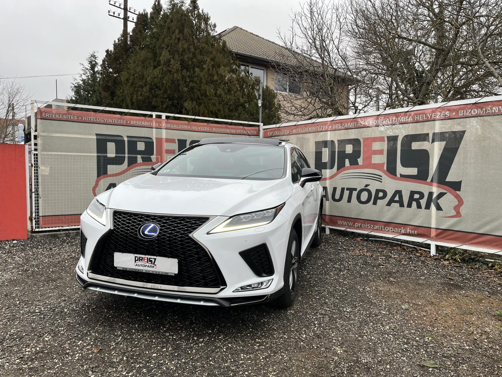 LEXUS RX 450h F Sport e-CVT Panoráma. bőr. el.ülés. vezetett sz.könyv