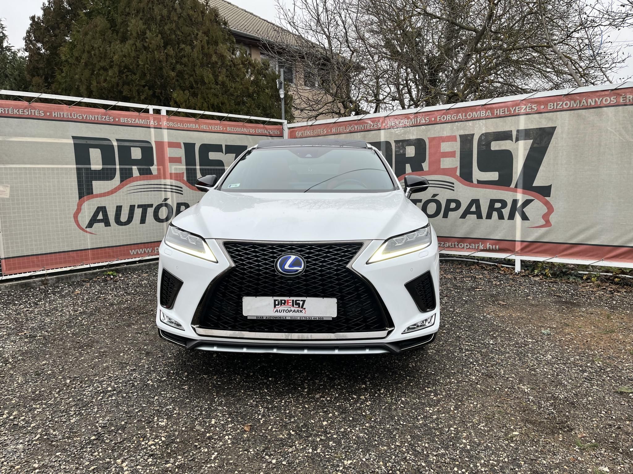 LEXUS RX 450h F Sport e-CVT Panoráma. bőr. el.ülés. vezetett sz.könyv