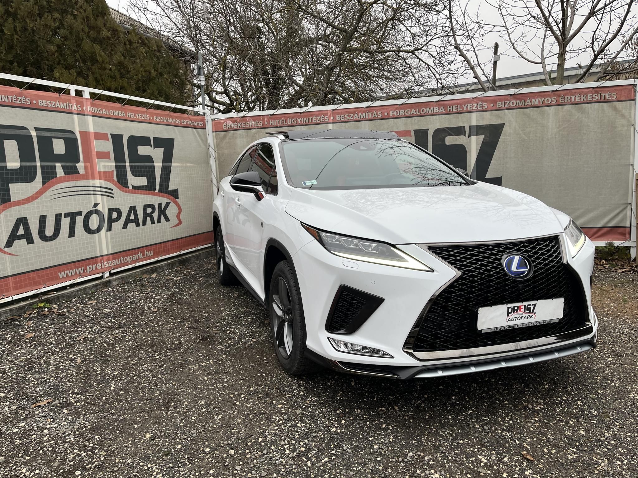LEXUS RX 450h F Sport e-CVT Panoráma. bőr. el.ülés. vezetett sz.könyv