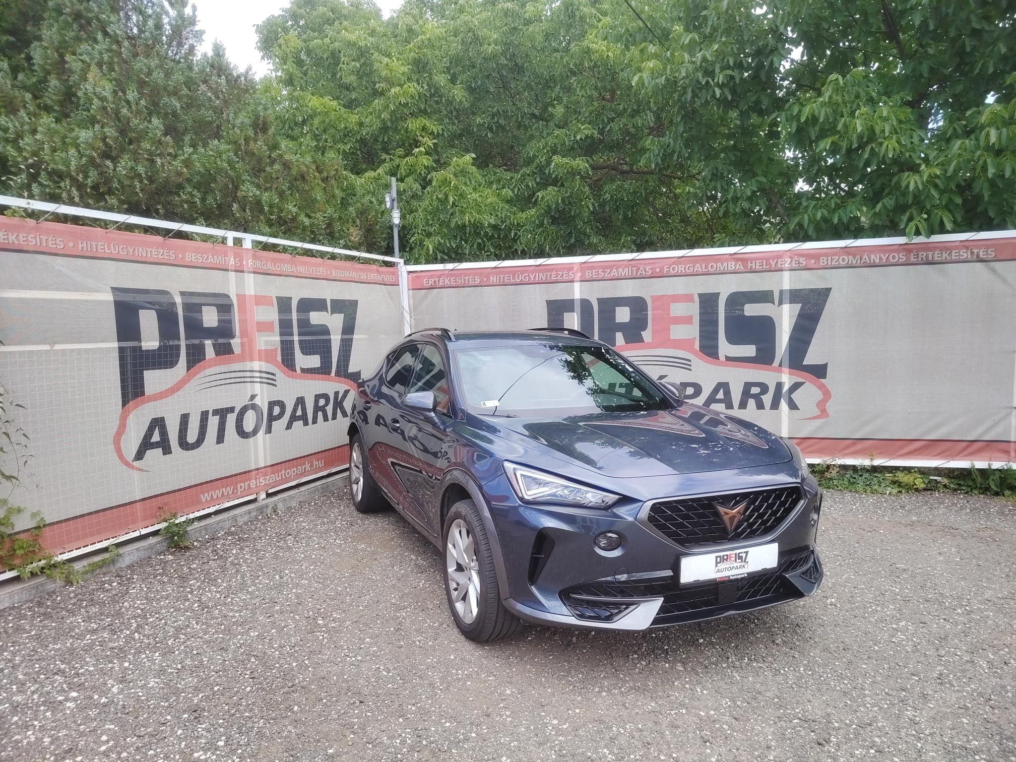 CUPRA FORMENTOR 1.5 TSI DSG Áfás Automata Keyless Tempomat Fűthető tükör Fűthető kormány