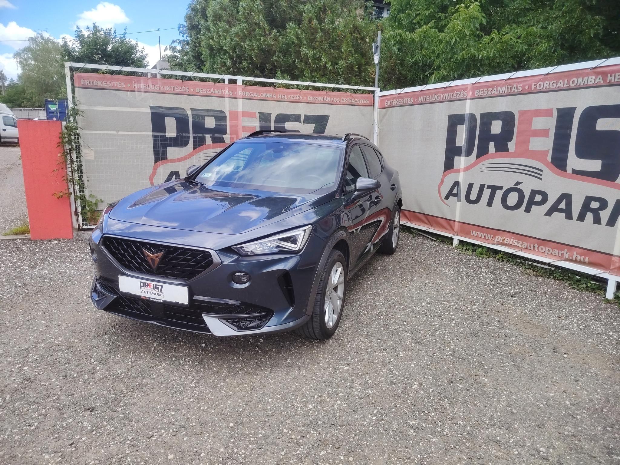 CUPRA FORMENTOR 1.5 TSI DSG Áfás Automata Keyless Tempomat Fűthető tükör Fűthető kormány
