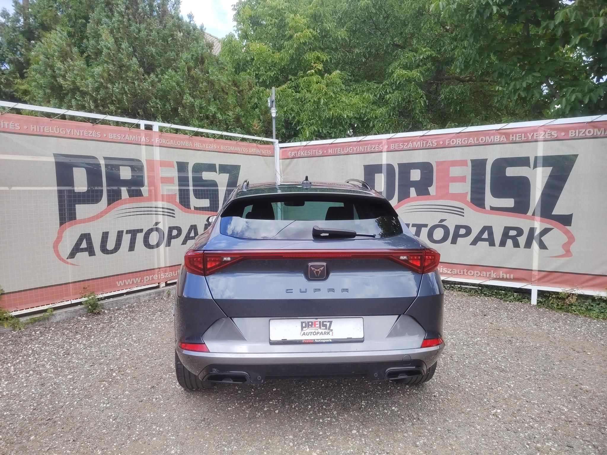 CUPRA FORMENTOR 1.5 TSI DSG Áfás Automata Keyless Tempomat Fűthető tükör Fűthető kormány