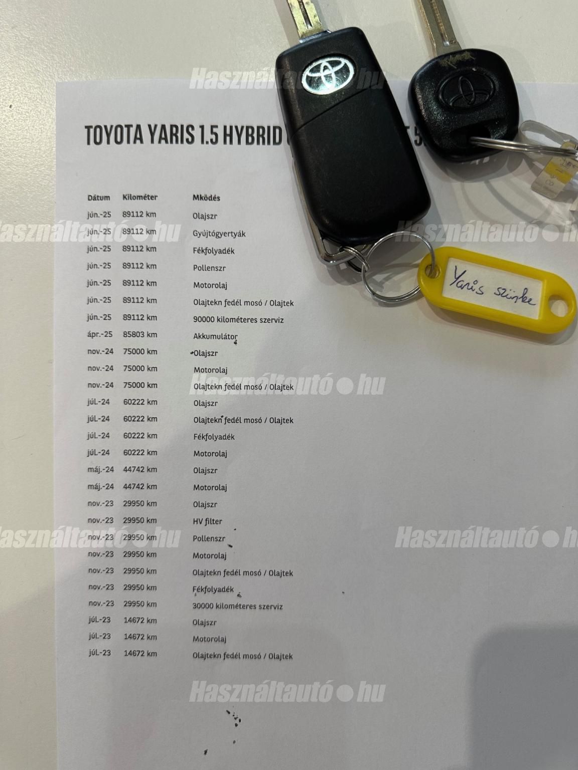 TOYOTA YARIS 1.5 Hybrid Selection Style VIP e-CVT