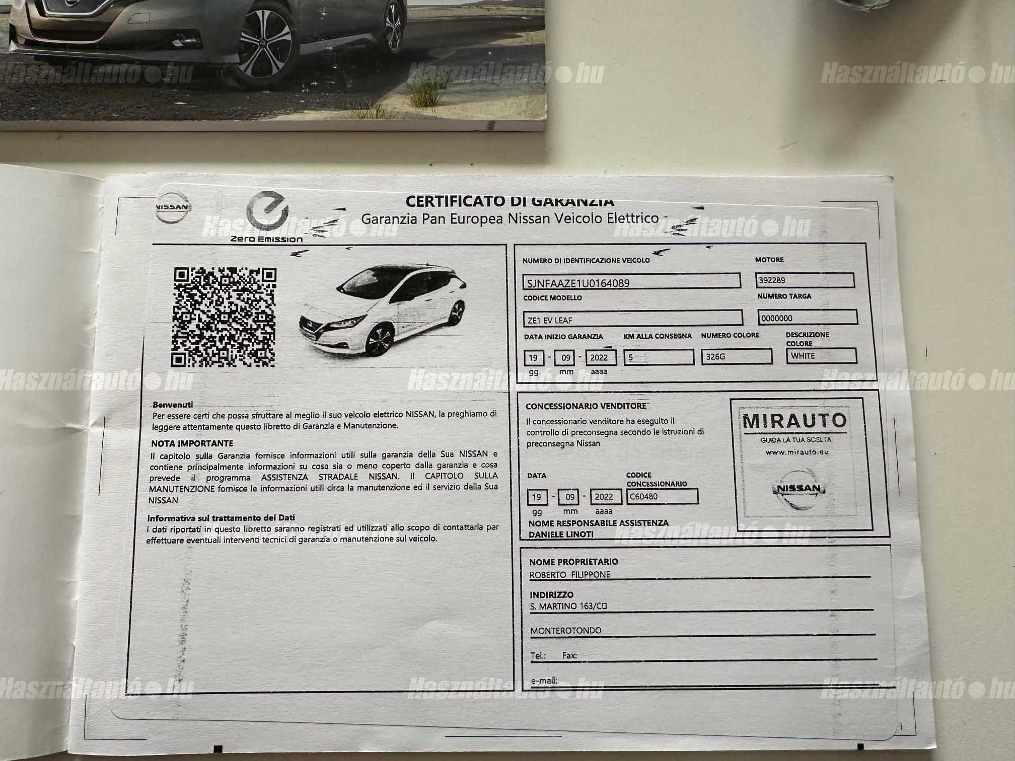 NISSAN LEAF N-Connecta e+ 62kWh (Automata)