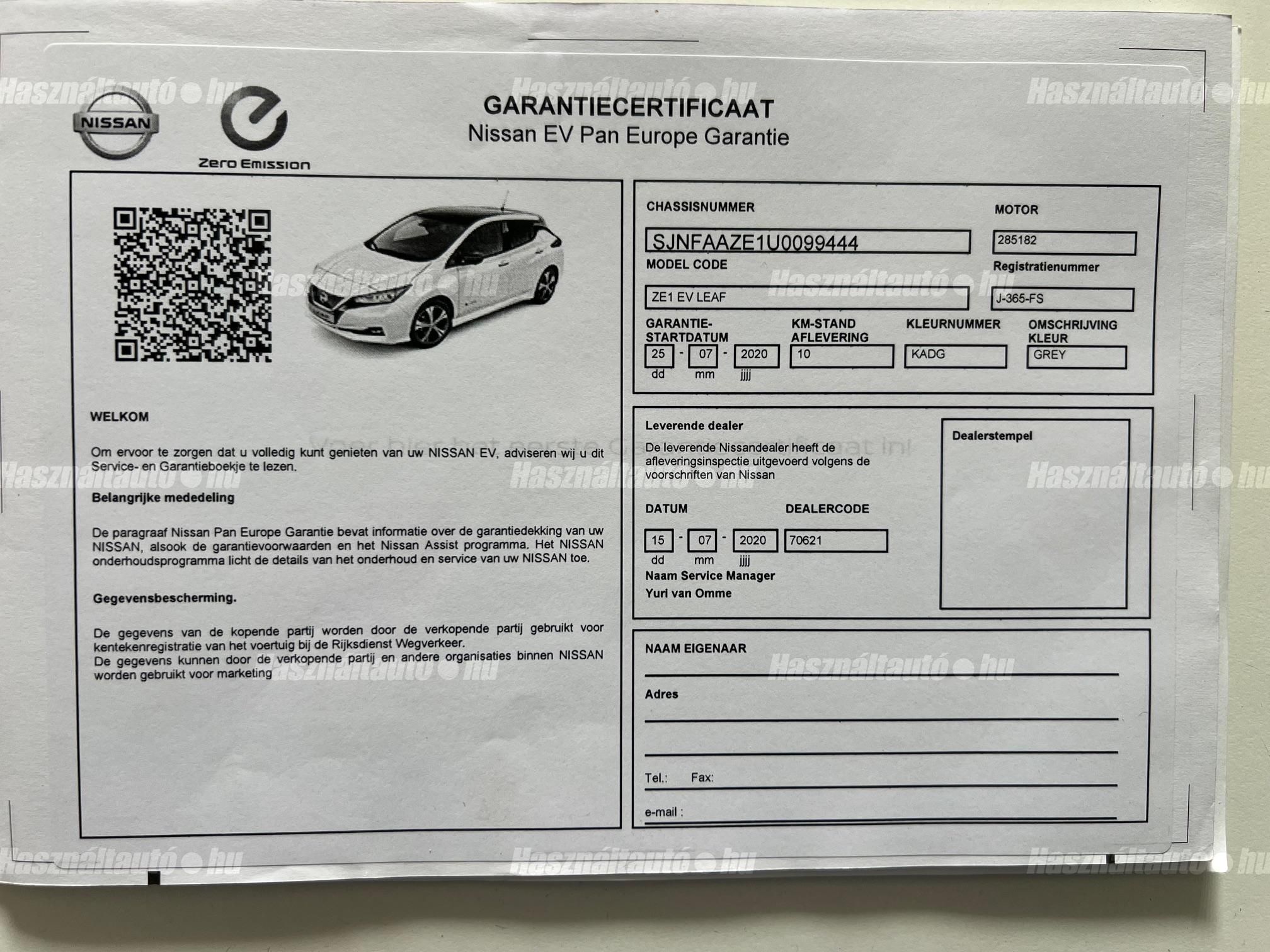 NISSAN LEAF Tekna 40kWh (Automata)