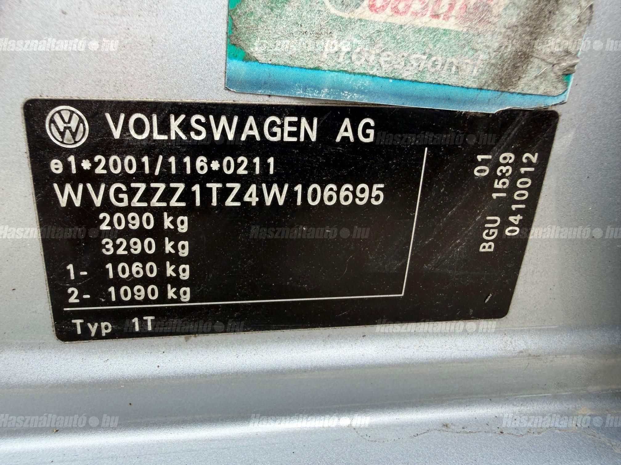 VOLKSWAGEN TOURAN 1.6 Conceptline